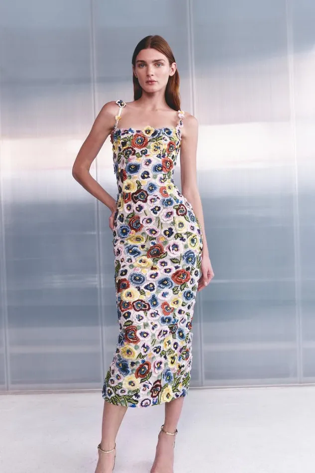 Women Midi Dresses Rachel Gilbert CAMDEN DRESS Women Midi Dresses Rachel Gilbert CAMDEN DRESS