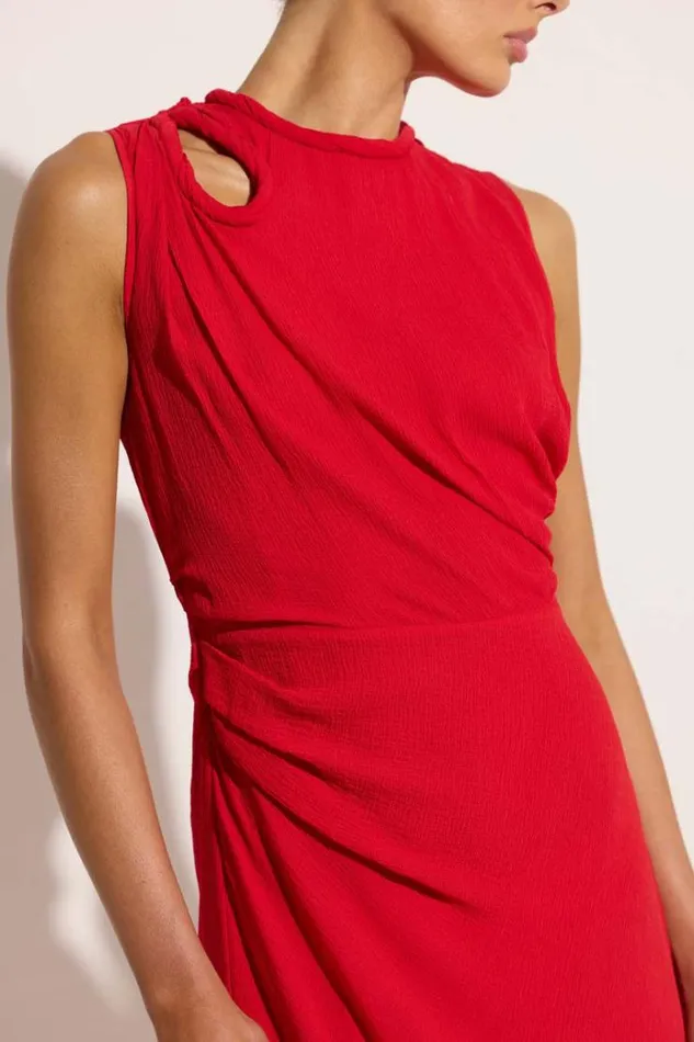 Women Midi Dresses Rachel Gilbert Quinn Dress Red