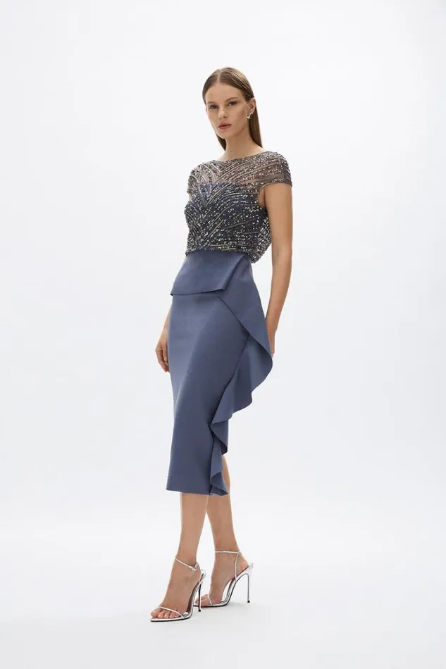 Women Midi Dresses Rachel Gilbert Rachel Gilbert GINGETTE DRESS 8211 NAVY Women Midi Dresses Rachel Gilbert Rachel Gilbert GINGETTE DRESS 8211 NAVY