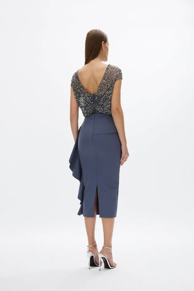 Women Midi Dresses Rachel Gilbert Rachel Gilbert GINGETTE DRESS 8211 NAVY Women Midi Dresses Rachel Gilbert Rachel Gilbert GINGETTE DRESS 8211 NAVY
