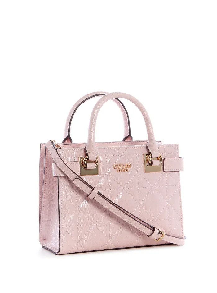 Women Mini Bags GUESS Pink Malia Mini Satchel Bag