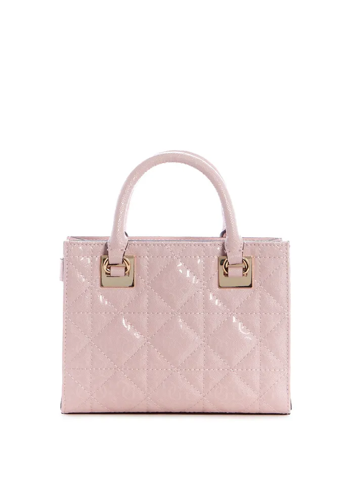Women Mini Bags GUESS Pink Malia Mini Satchel Bag