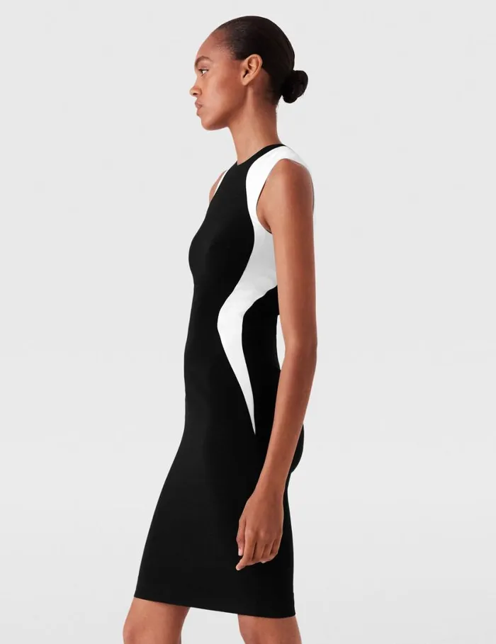 Women Miracle Mini Dress Black And White Stella McCartney Dresses