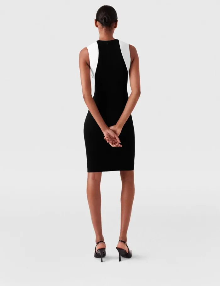 Women Miracle Mini Dress Black And White Stella McCartney Dresses