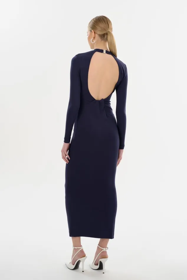 Women MIRELLA Knit Maxi Dress Midnight Blue LAMARQUE Dresses Women MIRELLA Knit Maxi Dress Midnight Blue LAMARQUE Dresses