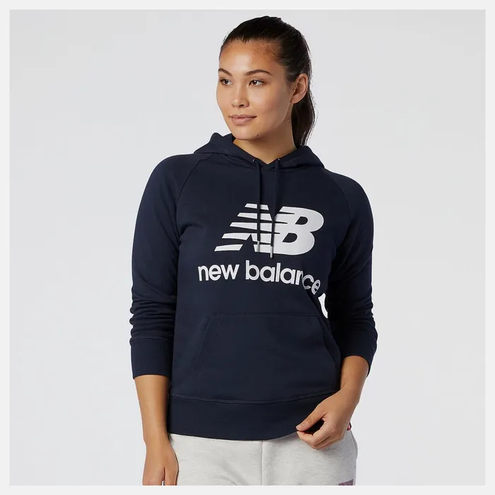 Women NB Essentials Pullover Hoodie Eclipse New Balance Hoodies and Sweatshirts