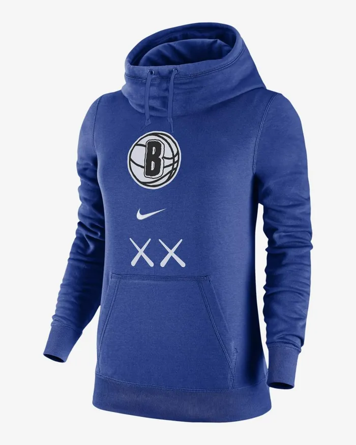 Women Nike All Clothing Brooklyn Nets Club Fleece 202324 City Edition Rush Blue