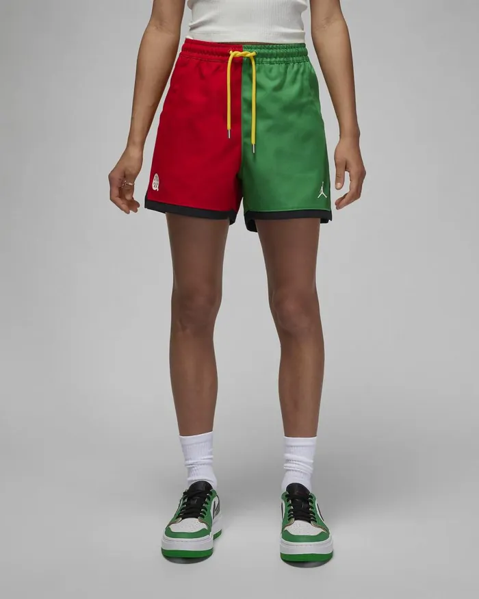 Women Nike All Clothing Jordan Quai 54 Classic Greenuniversity Redblack