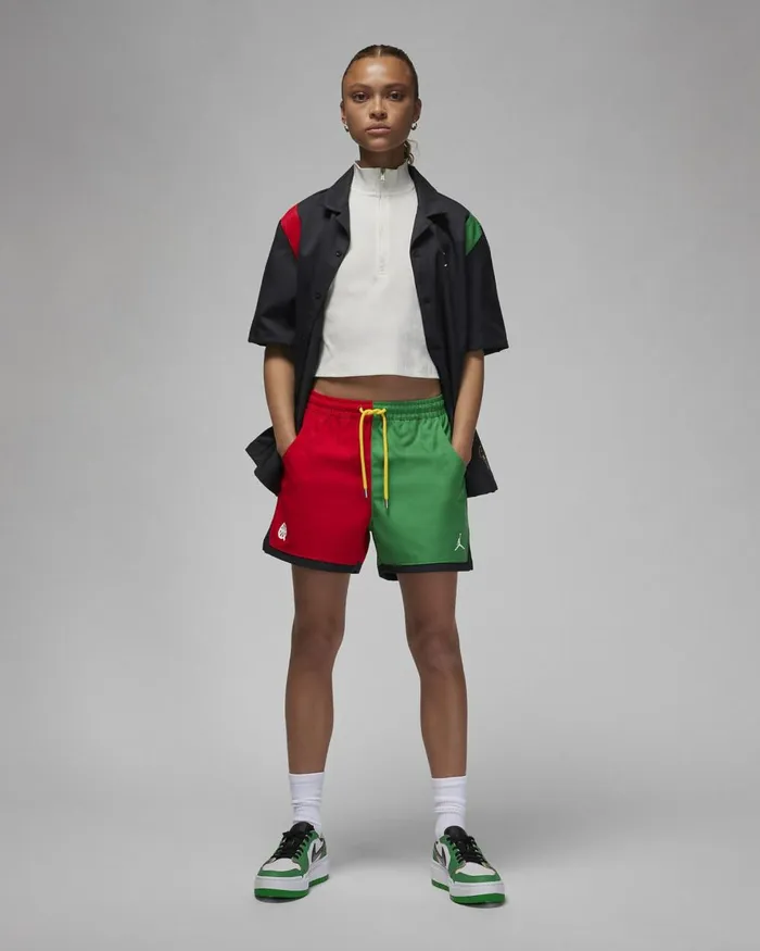 Women Nike All Clothing Jordan Quai 54 Classic Greenuniversity Redblack