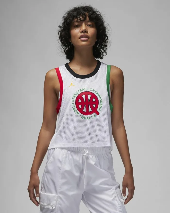 Women Nike All Clothing Jordan Quai 54 Whiteuniversity Redclassic Green