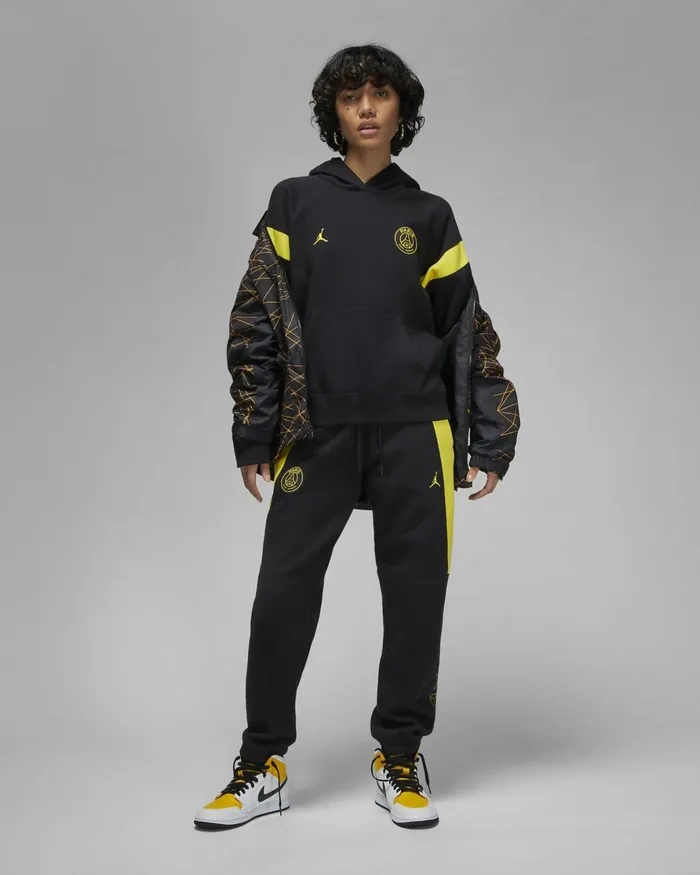 Women Nike All Clothing Paris SaintGermain Blacktour Yellow