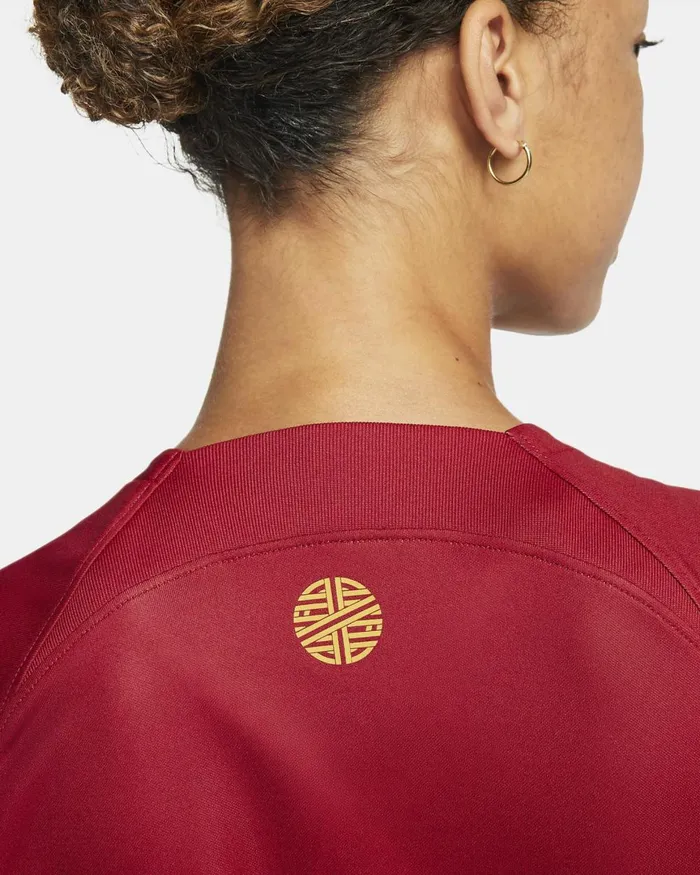 Women Nike All Clothing Portugal 202223 Stadium Home Pepper Redpepper Redgold Dart