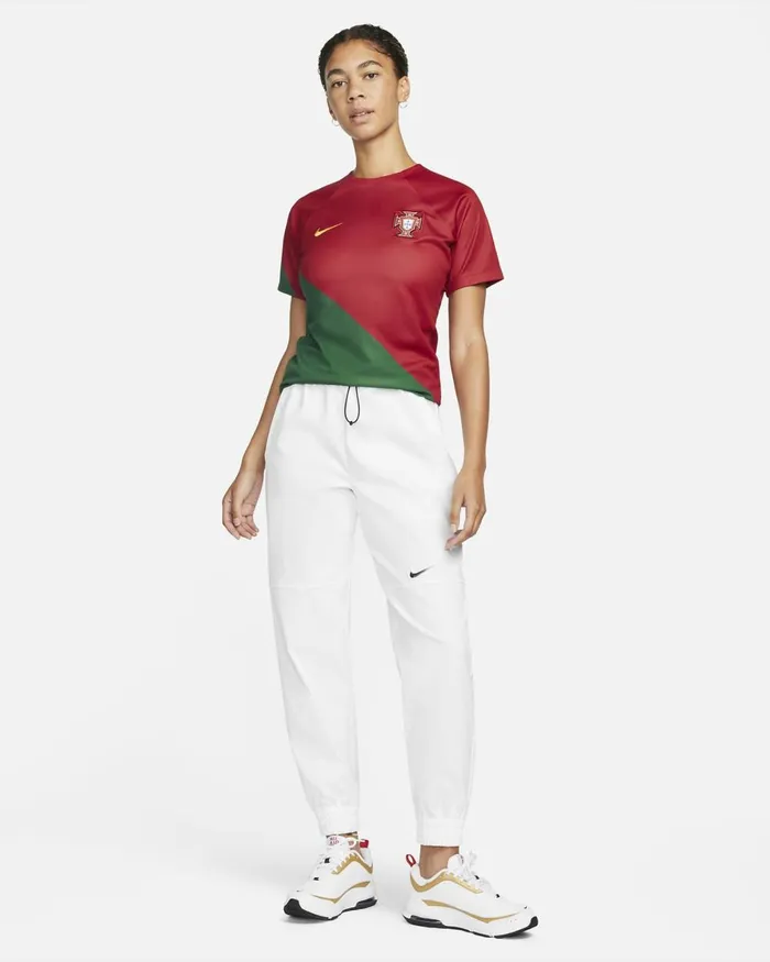 Women Nike All Clothing Portugal 202223 Stadium Home Pepper Redpepper Redgold Dart