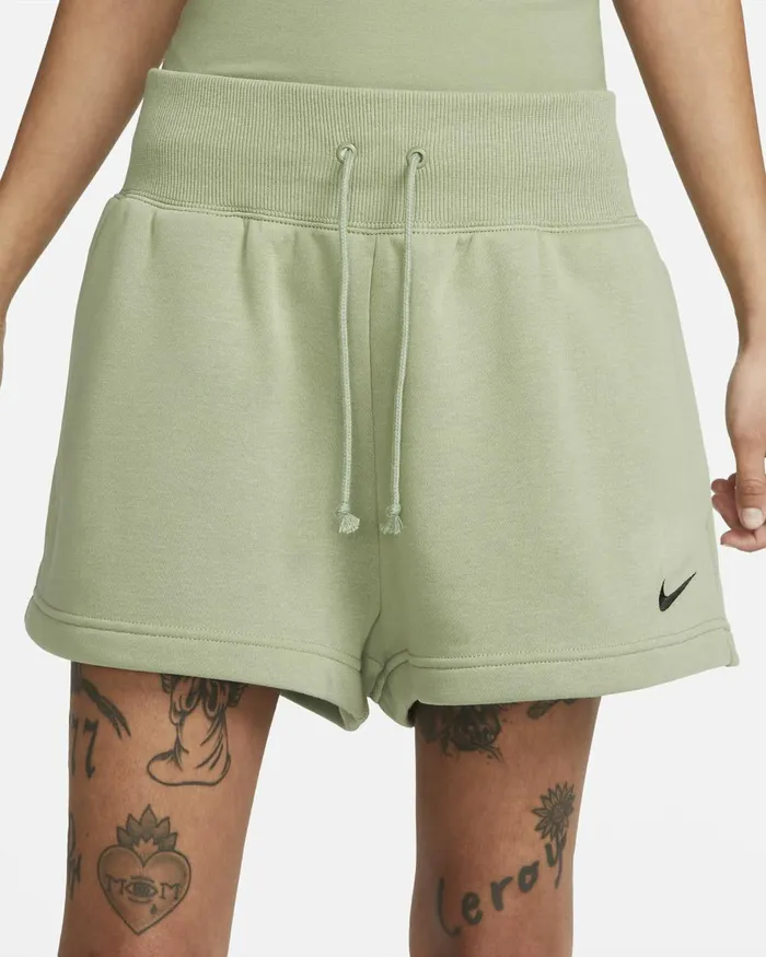 Women Nike All Clothing Sportswear Phoenix Fleece Oil Greenblack