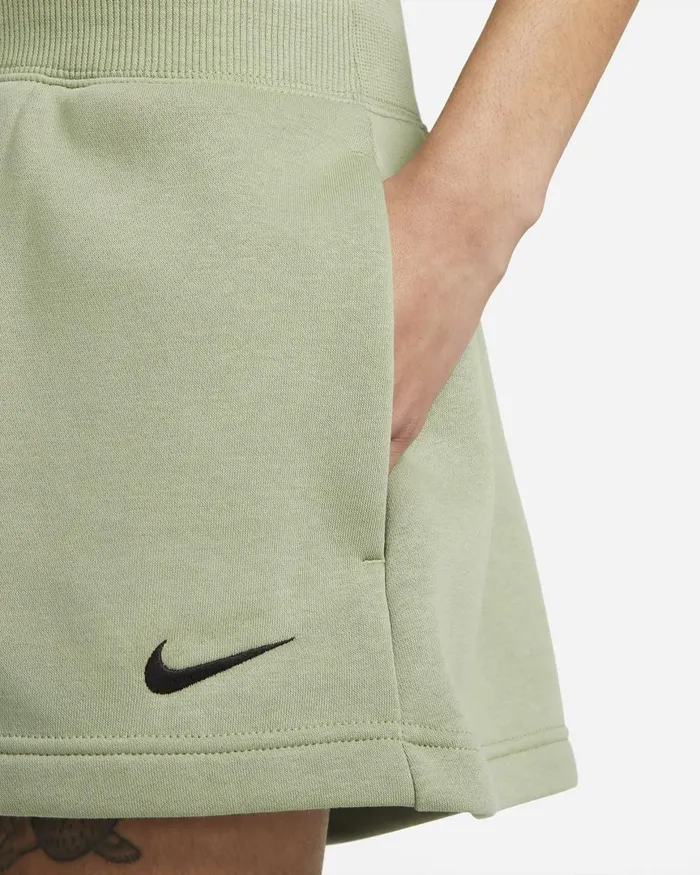 Women Nike All Clothing Sportswear Phoenix Fleece Oil Greenblack