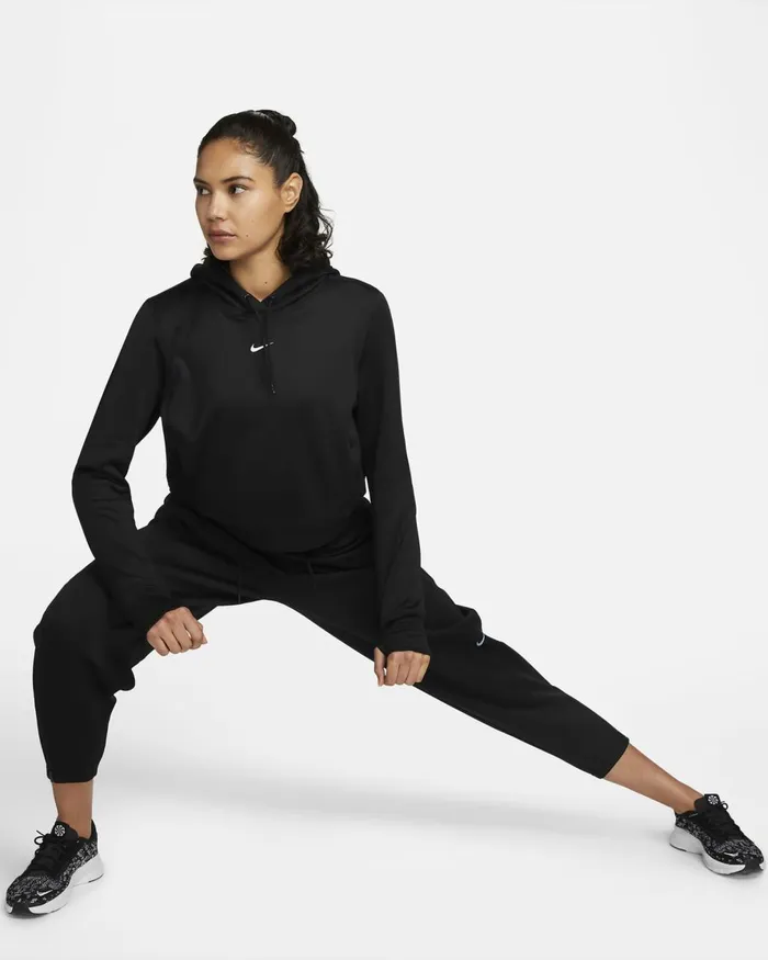Women Nike All Clothing ThermaFIT One Blackwhite