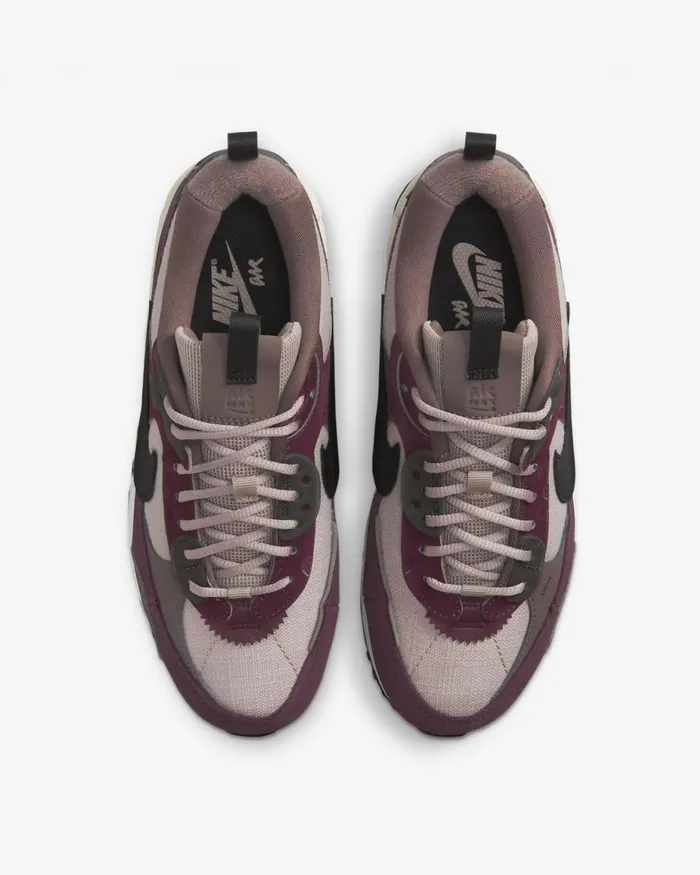 Women Nike All Shoes Air Max 90 Futura Diffused Taupeplum Eclipsenight Maroonblack