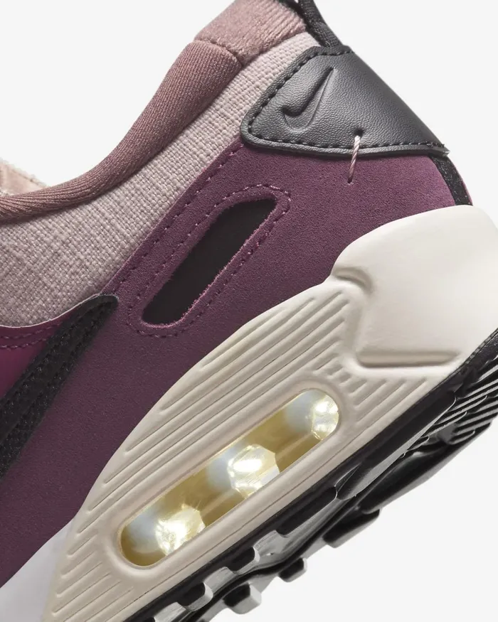 Women Nike All Shoes Air Max 90 Futura Diffused Taupeplum Eclipsenight Maroonblack