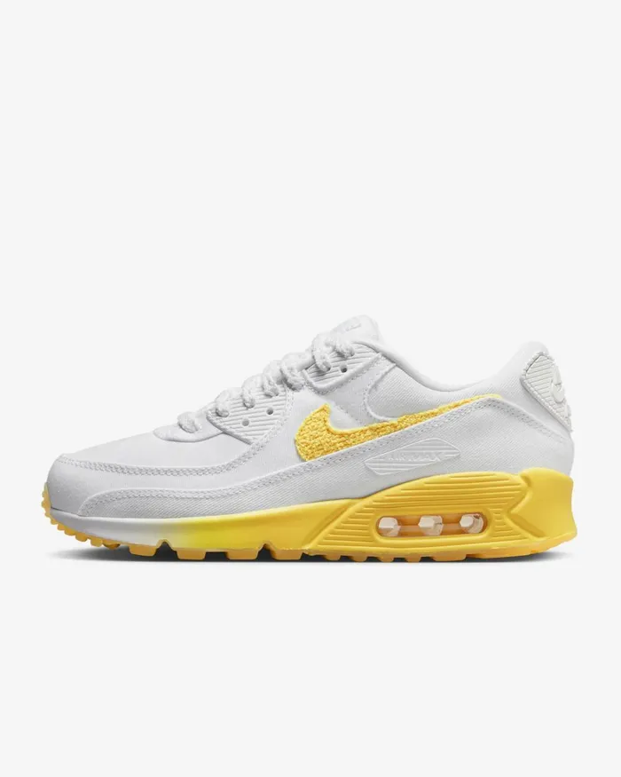 Women Nike All Shoes Air Max 90 SE Whitealabastersailcitron Pulse