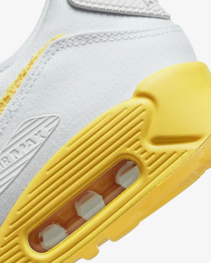 Women Nike All Shoes Air Max 90 SE Whitealabastersailcitron Pulse
