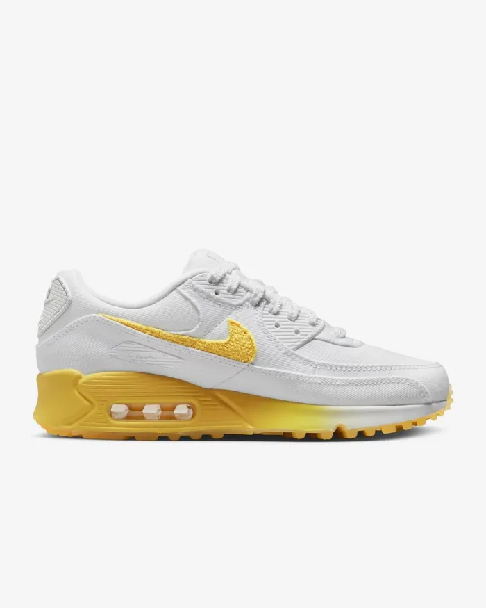 Women Nike All Shoes Air Max 90 SE Whitealabastersailcitron Pulse