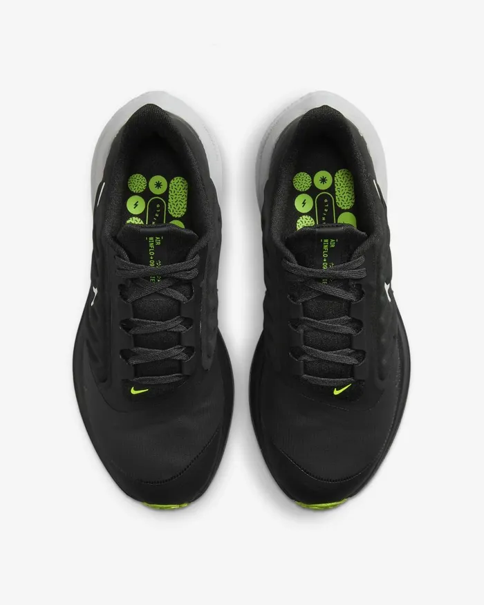 Women Nike All Shoes Air Winflo 9 Shield Blackdark Smoke Greyvoltwhite