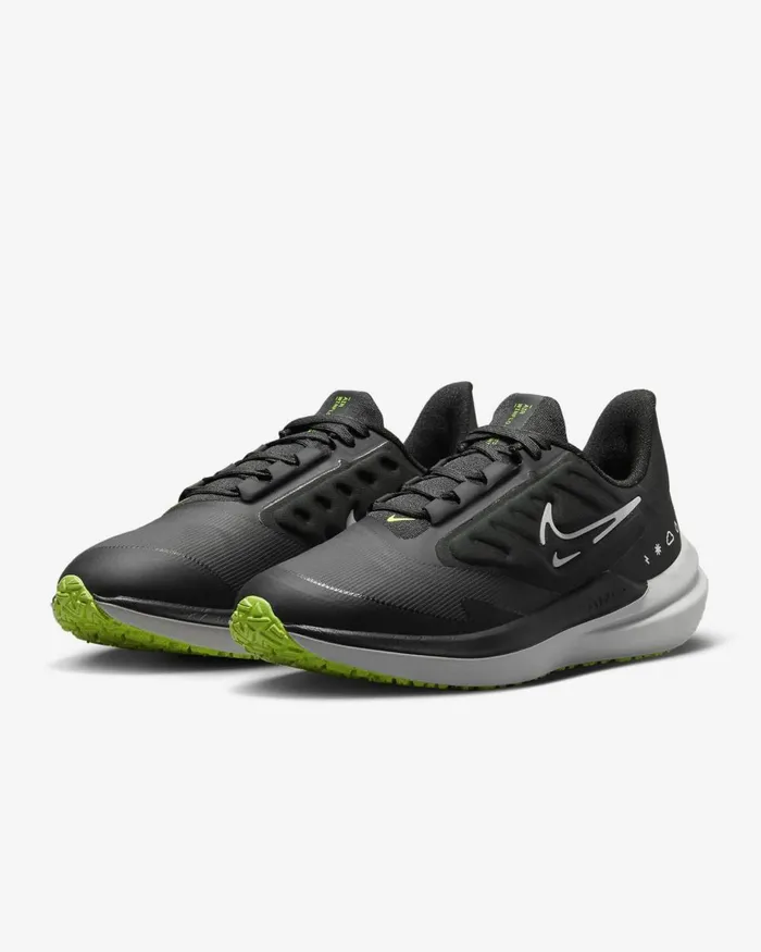 Women Nike All Shoes Air Winflo 9 Shield Blackdark Smoke Greyvoltwhite