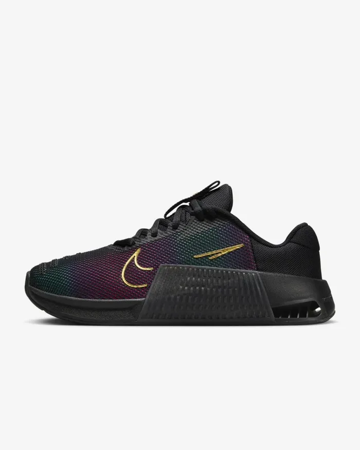 Women Nike All Shoes Metcon 9 PRM Blackfireberrymetallic Gold