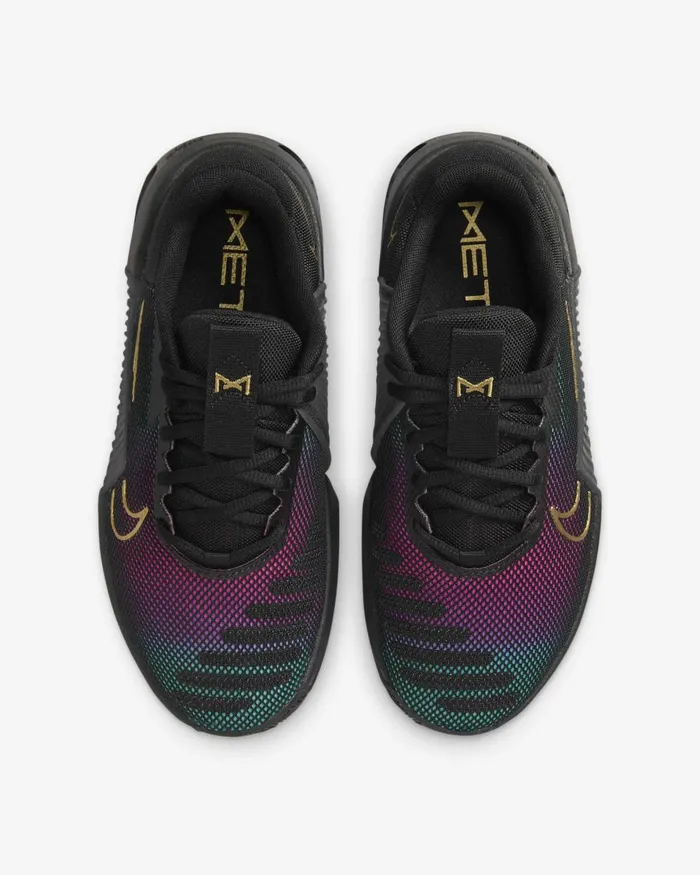 Women Nike All Shoes Metcon 9 PRM Blackfireberrymetallic Gold