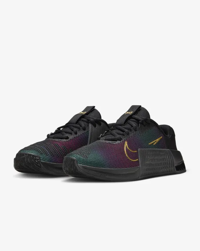Women Nike All Shoes Metcon 9 PRM Blackfireberrymetallic Gold