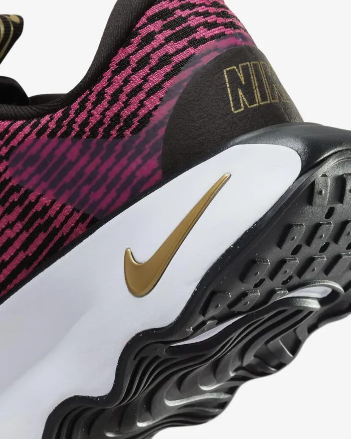 Women Nike All Shoes Motiva Blackmetallic Goldwhitefireberry