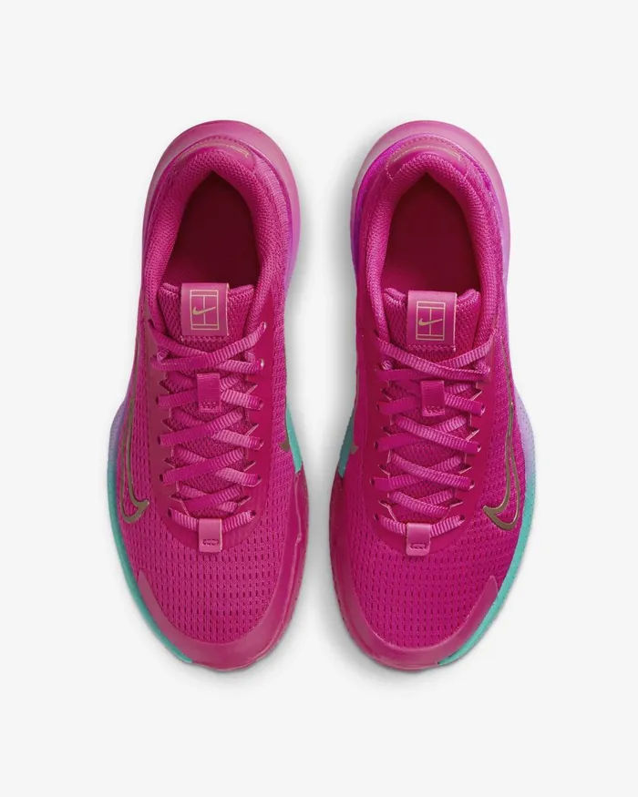 Women Nike All Shoes NikeCourt Vapor Lite 2 Premium Fireberrymulticolourfierce Pinkmetallic Red Bronze