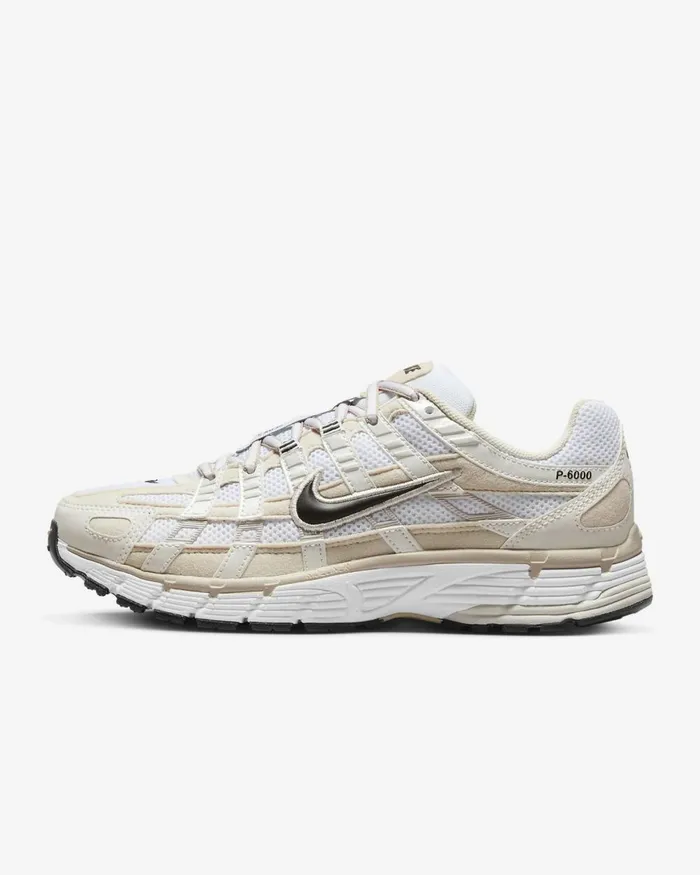 Women Nike All Shoes P6000 Light Orewood Brownwhitemetallic Summit Whiteblack