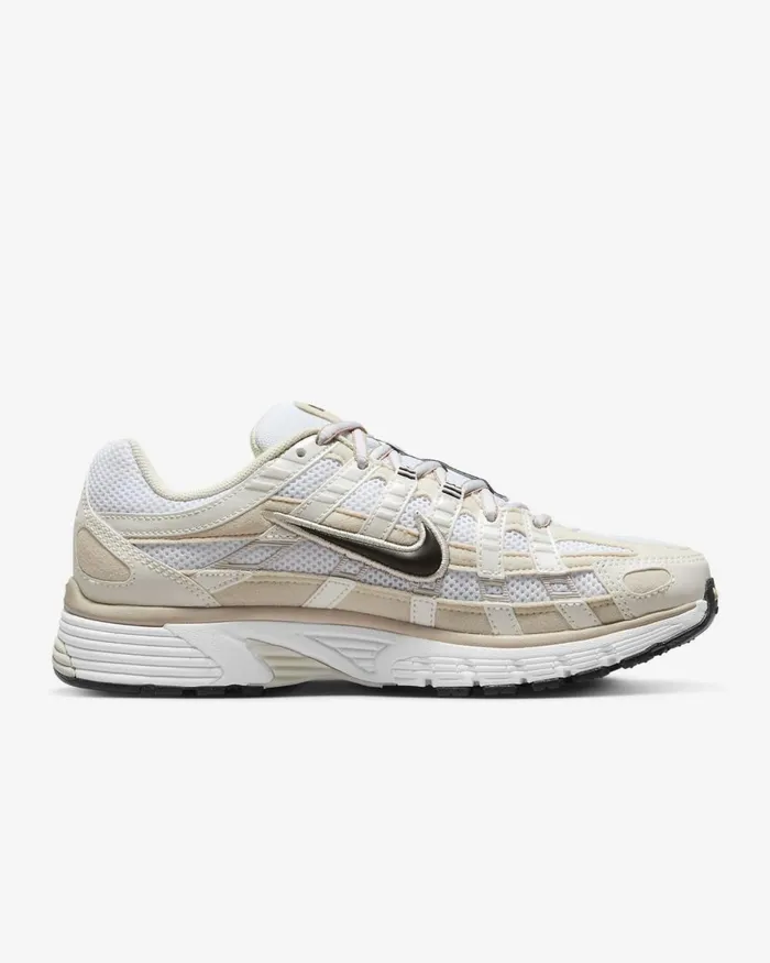 Women Nike All Shoes P6000 Light Orewood Brownwhitemetallic Summit Whiteblack