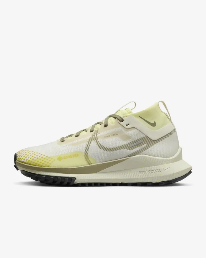 Women Nike Running Pegasus Trail 4 GORETEX Pale Ivoryluminous Greenhigh Voltageneutral Olive