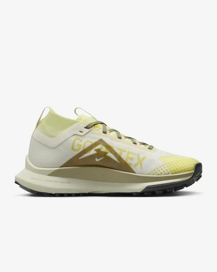 Women Nike Running Pegasus Trail 4 GORETEX Pale Ivoryluminous Greenhigh Voltageneutral Olive