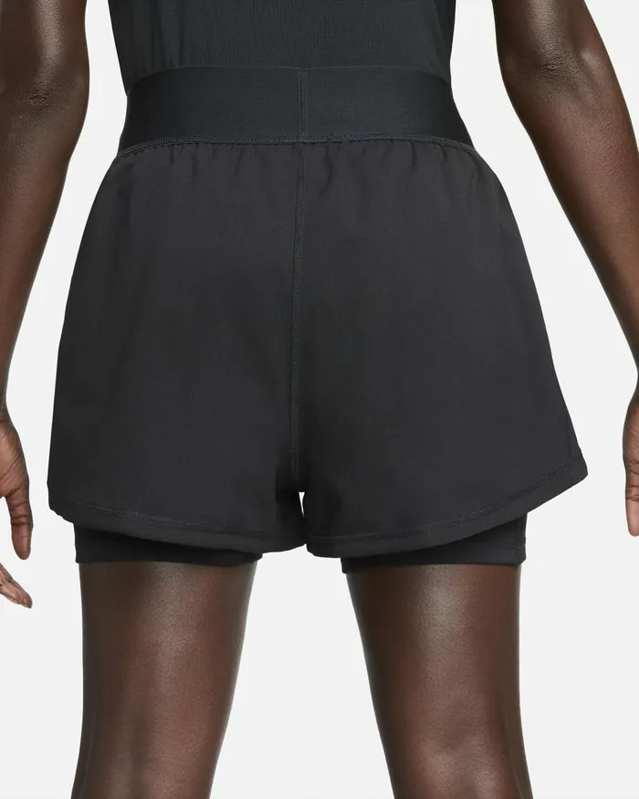 Women Nike Shorts NikeCourt DriFIT Advantage Blackwhite