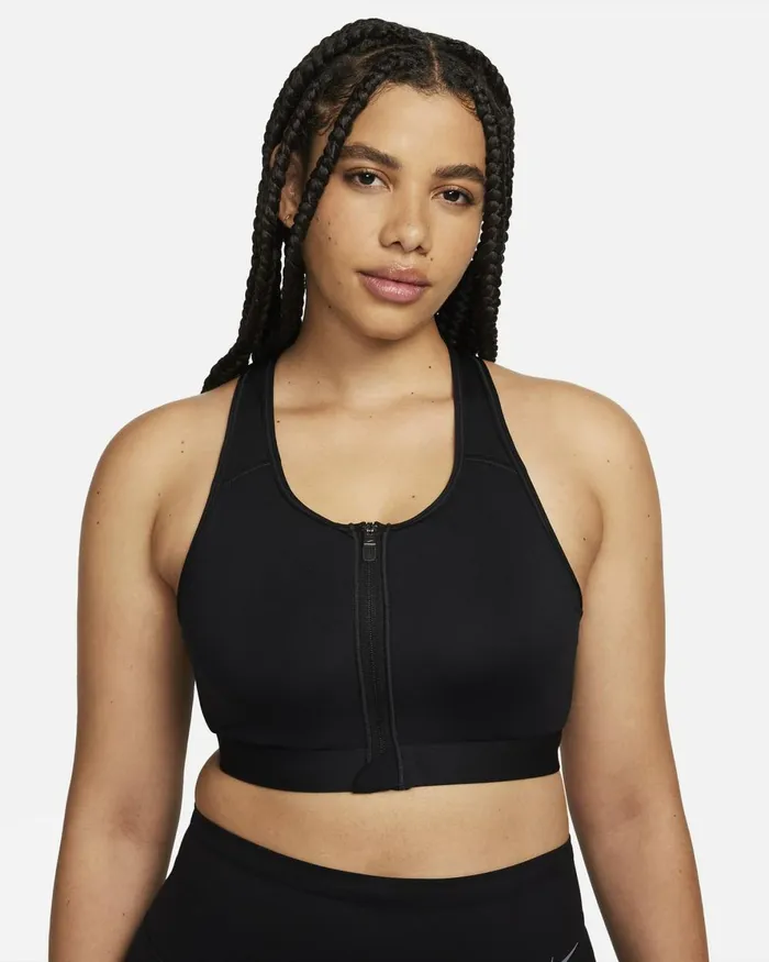 Women Nike Sports Bras Swoosh Blackblackwhite
