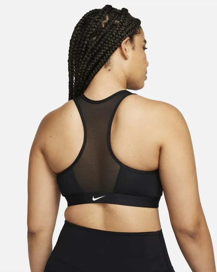 Women Nike Sports Bras Swoosh Blackblackwhite