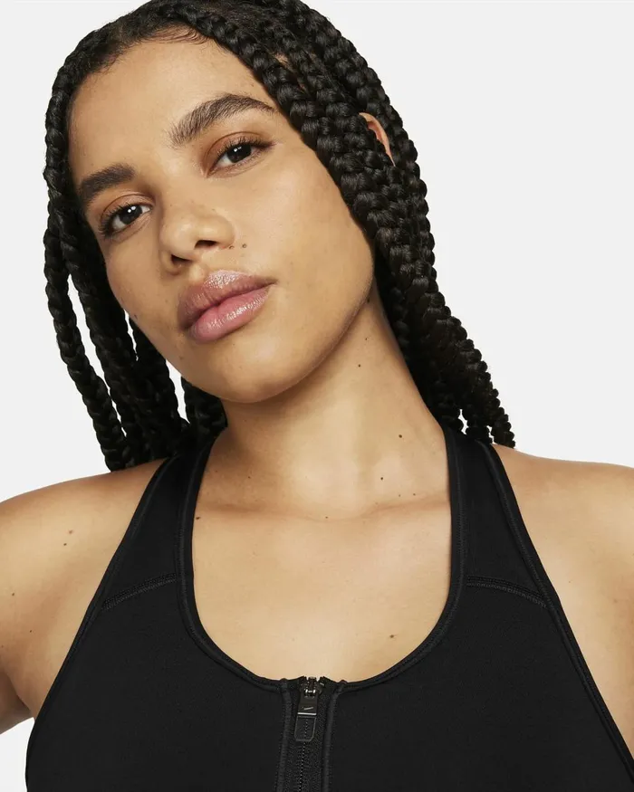 Women Nike Sports Bras Swoosh Blackblackwhite