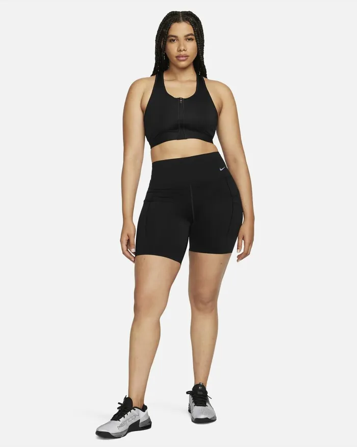 Women Nike Sports Bras Swoosh Blackblackwhite