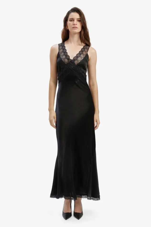 Women Occasion Dresses Bardot Mendez Slip Dress In Black Black Women Occasion Dresses Bardot Mendez Slip Dress In Black Black
