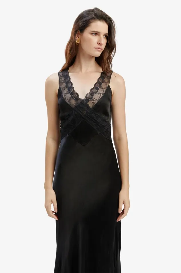 Women Occasion Dresses Bardot Mendez Slip Dress In Black Black Women Occasion Dresses Bardot Mendez Slip Dress In Black Black