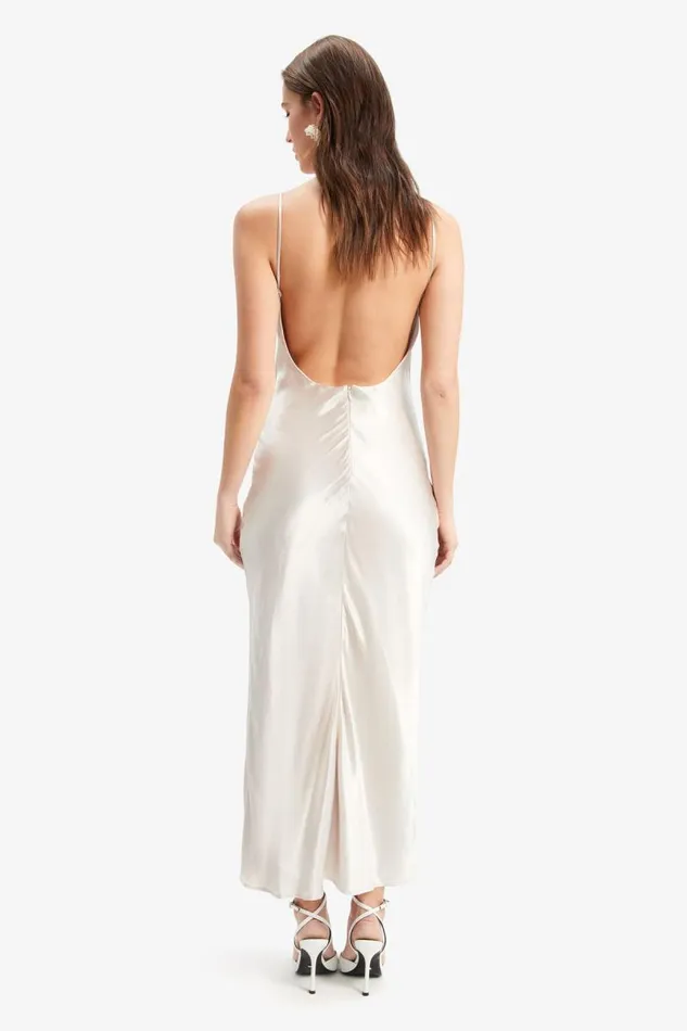 Women Occasion Dresses Bardot Trina Slip Dress In Oyster Oyster