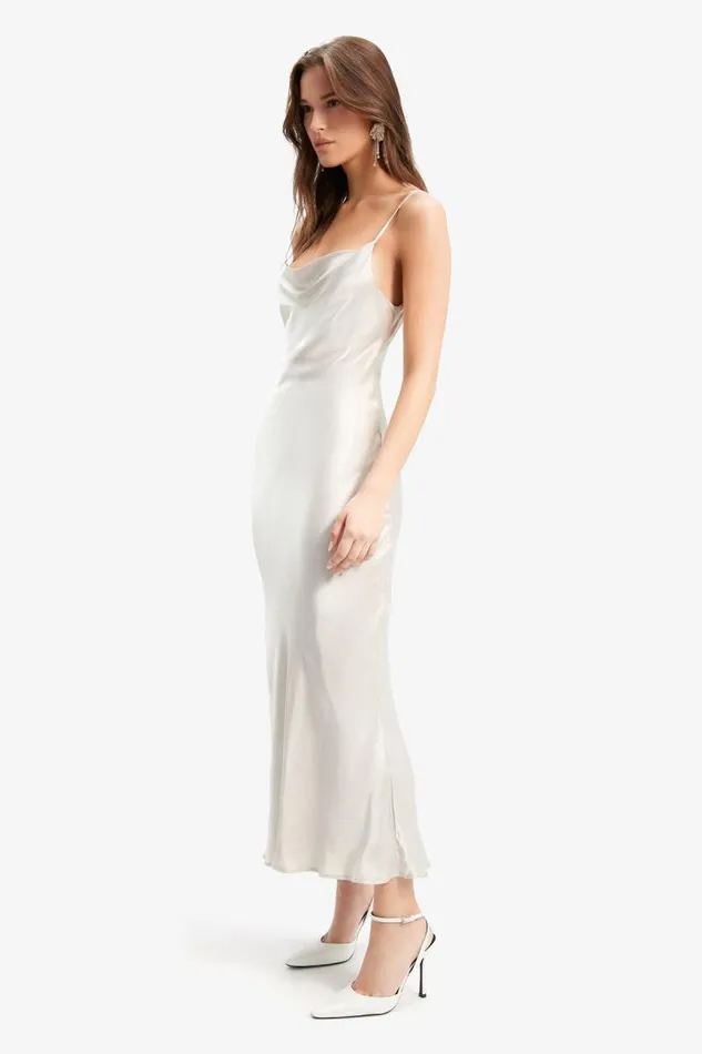 Women Occasion Dresses Bardot Trina Slip Dress In Oyster Oyster
