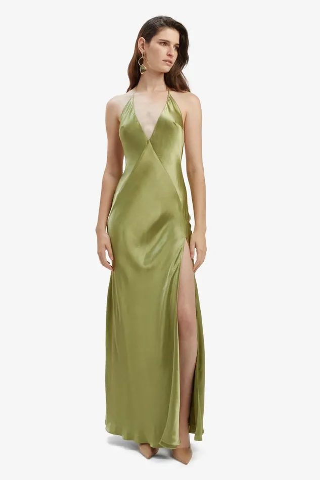 Women Occasion Dresses Bardot Yve Halter Dress In Khaki Khaki Women Occasion Dresses Bardot Yve Halter Dress In Khaki Khaki