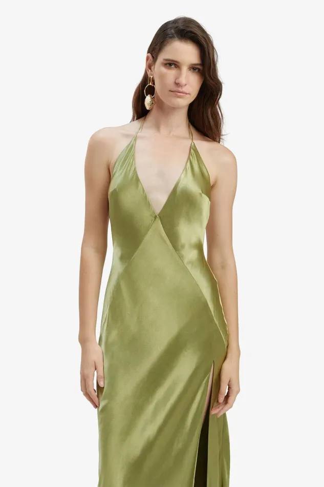 Women Occasion Dresses Bardot Yve Halter Dress In Khaki Khaki Women Occasion Dresses Bardot Yve Halter Dress In Khaki Khaki
