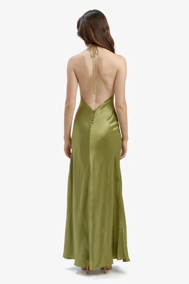 Women Occasion Dresses Bardot Yve Halter Dress In Khaki Khaki Women Occasion Dresses Bardot Yve Halter Dress In Khaki Khaki