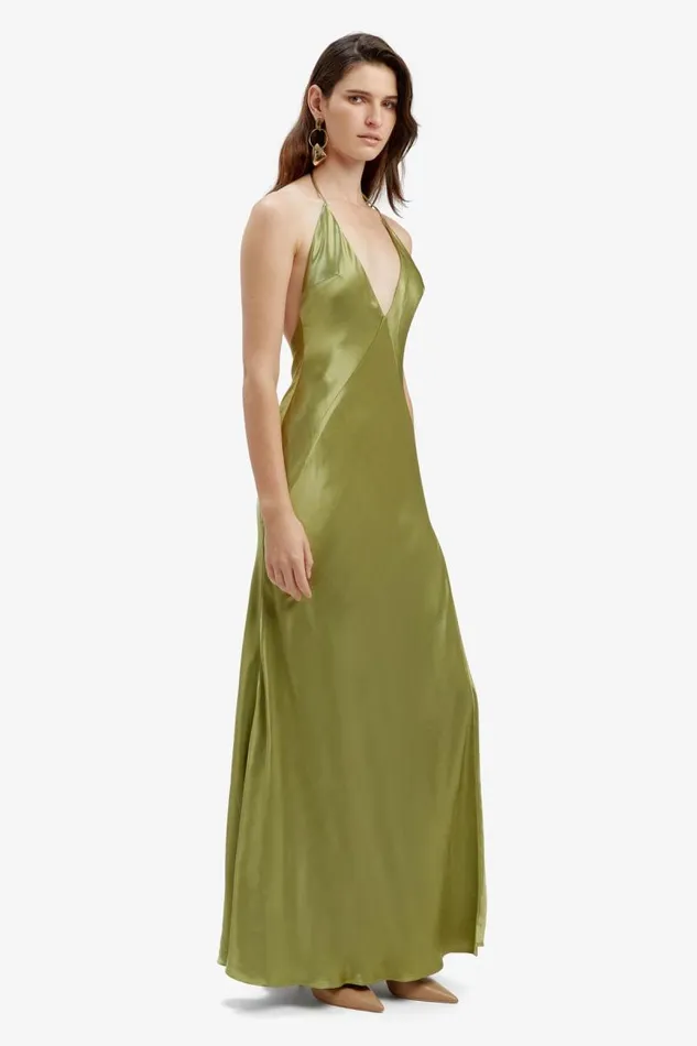 Women Occasion Dresses Bardot Yve Halter Dress In Khaki Khaki Women Occasion Dresses Bardot Yve Halter Dress In Khaki Khaki