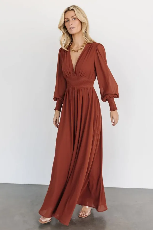 Women Olivia Maxi Dress Cinnamon Baltic Born Maxi Dresses